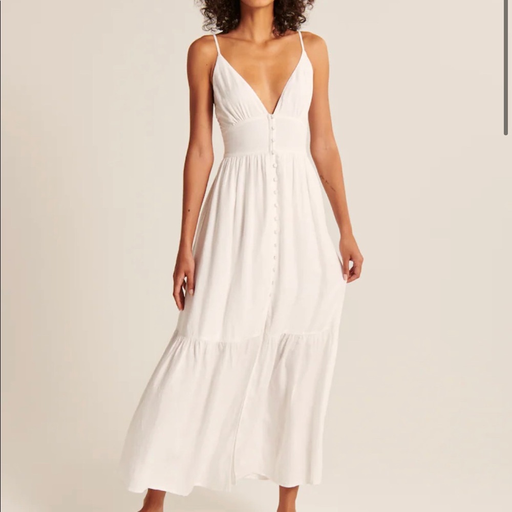 NWT A&F Button-Through Midaxi Dress SOLD OUT